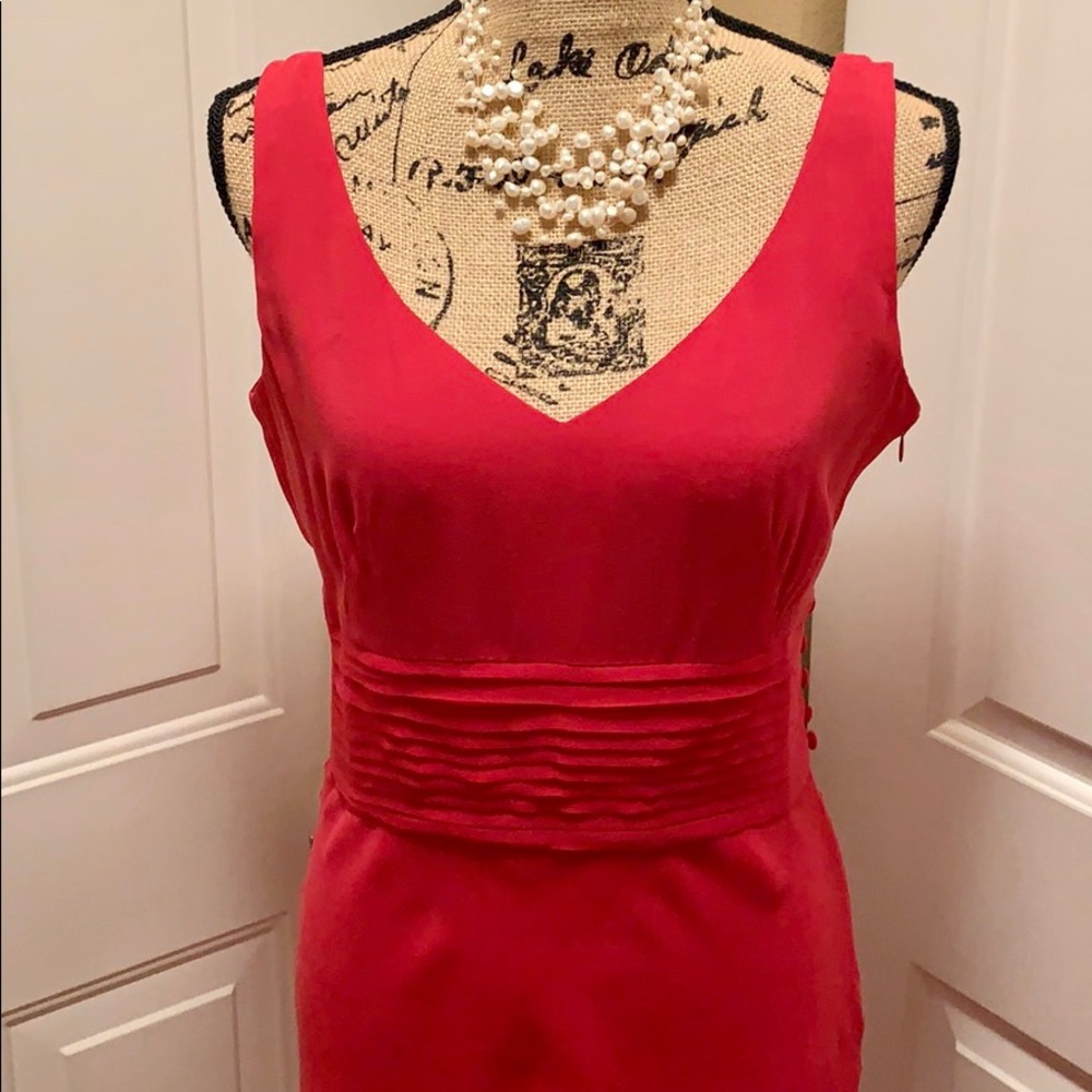 Ann Taylor Silk Fuchsia Dress